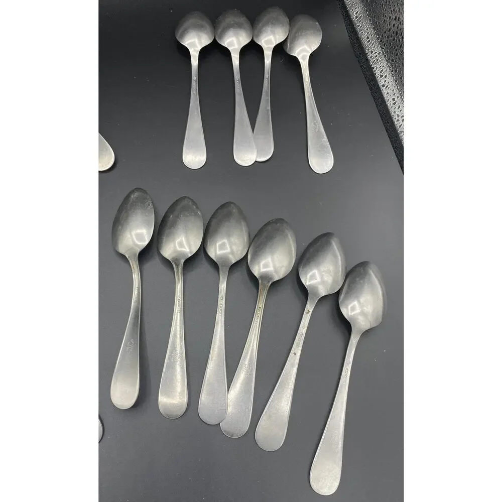 Lot 20 VTG ROYAL STAINLESS ALLEGHENY METAL WINDOR Knife FLATWARE FORKS SPOONS